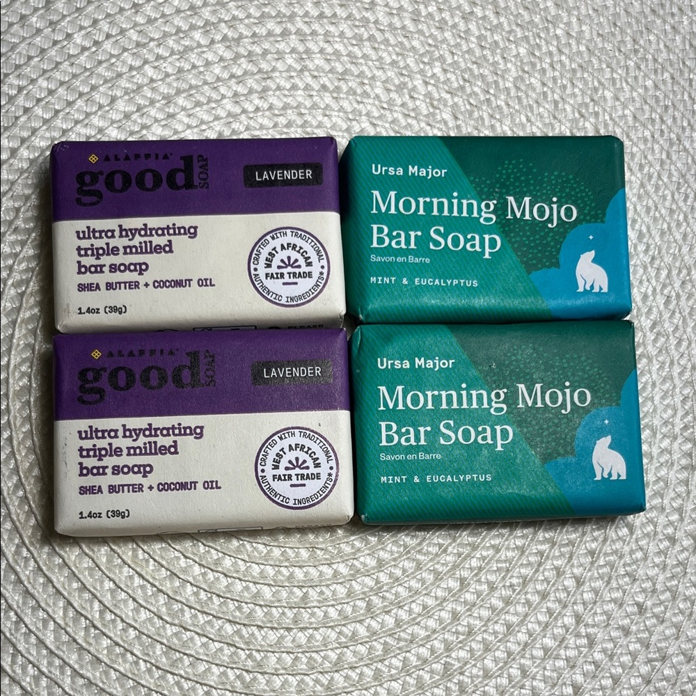Good Soap Lavender & Ursa Major Morning Mojo Mint Soap Duo Guest Size
